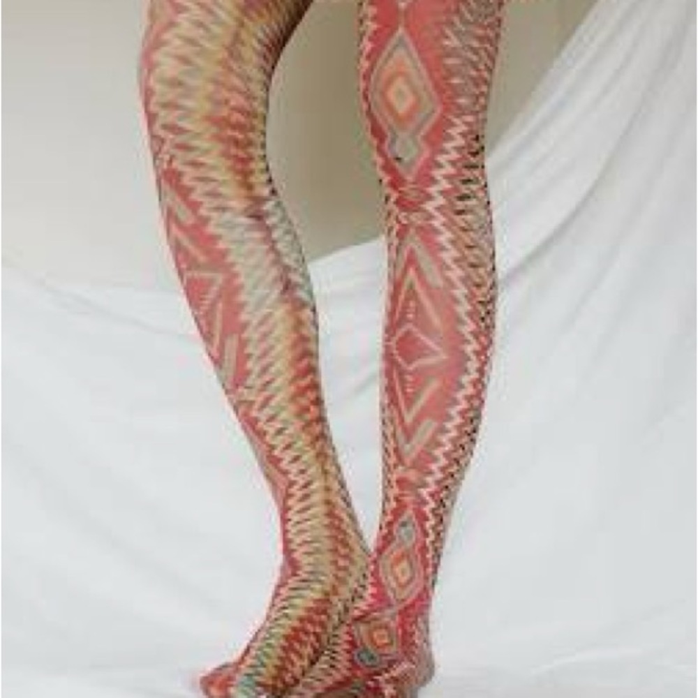 TABBISOCKS GERMANTOWN Eyedazzler Geometric Patterned Tights - Multicolor